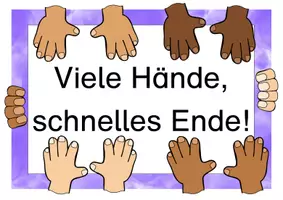 Vorschau - Poster - Reminder für das Aufräumen (Viele Hände, schnelles Ende) - Seite 1