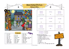 Vorschau - Arbeitsblätter - Describing a Picture - Halloween Edition - Seite 3