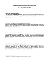 Vorschau - Stundenentwürfe - Unterrichtsentwurf Magnetismus - Deckblatt