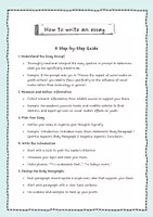 Vorschau - Arbeitsblätter - How to... write an essay - Seite 1