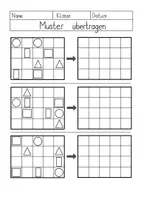 Vorschau - Arbeitsblätter - Muster übertragen mit Formen - Seite 3