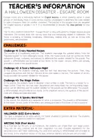 Vista previa - Unidades / Secuencias / Situaciones de Aprendizaje - A HALLOWEEN DISASTER - Escape Room - página 2