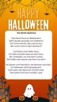 Vorschau - Arbeitsblätter - Arbeitsblatt: Halloween-Gedicht – Lesen und Verstehen 🎃✍️ (Reime erkennen, Fragen zum Leseverständnis, Nomen, Verben und Adjektive finden, Wahr- oder Falsch-Fragen) - Seite 1