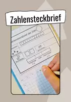 Vorschau - Arbeitsblätter - Zahlensteckbrief Mathematik Klasse 1 - Deckblatt