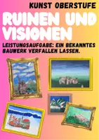 Vorschau - Arbeitsblätter - Landschaftsmalerei: Ruinen und Visionen (Leistungsaufgabe mit EWH) - Deckblatt