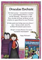 Vorschau - Arbeitsblätter - Halloween Nomen Deutsch Grundschule - Draculas Hochzeit - Seite 1