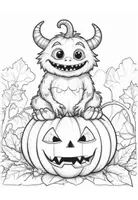 Vorschau - Mal- und Bastelvorlagen - Halloween: Süße Ausmalbilder - Seite 3