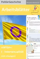 Vorschau - Arbeitsblätter - LGBTQIA+ I = intersexuell - Deckblatt