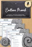 Vorschau - Mal- und Bastelvorlagen - Bastelanleitung: Endloses Mosaik anfertigen (Spiralen) (Mosaik/Mosaikbilder) - Deckblatt