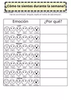Vista previa - Hojas de trabajo - Cuadernillo identificando mis emociones - página 1