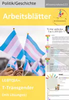 Vorschau - Arbeitsblätter - LGBTQIA+ T =Transgender - Deckblatt