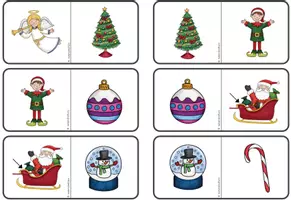 Vorschau - Stationenlernen - Christmas Domino für Englisch 3-fach differenziert - Seite 2