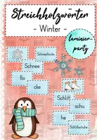 Vorschau - Spiele - Streichholzschachtelwörter "Winter" - Deckblatt