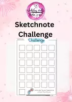 Vorschau - Arbeitsblätter - Template für Monatschallenge - Sketchnotes - Seite 3
