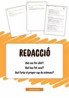 Vista previa - Hojas de trabajo - Redacció en català: Passat, Present i Futur - Portada