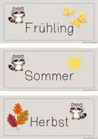 Vorschau - Bildkarten - Kalender-Karten für deine Waschbär-Klasse - Seite 2