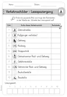 Vorschau - Arbeitsblätter - Verkehrsschilder - differenzierter Lesespaziergang - Seite 2