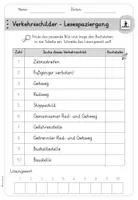 Vorschau - Arbeitsblätter - Verkehrsschilder - differenzierter Lesespaziergang - Seite 3