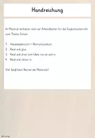 Vorschau - Arbeitsblätter - At School Arbeitsblätter für die Grundschule - Seite 1