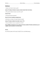 Vorschau - Arbeitsblätter - The Statue of Liberty – Text with questions - Seite 1