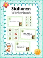 Vorschau - Stationenlernen - Stationen zum Wörterbuch - Deckblatt