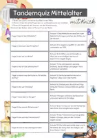 Vorschau - Arbeitsblätter - Tandemquiz Mittelalter - 6. Klasse - Differenziert - Seite 2