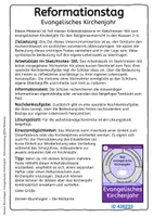 Vorschau - Arbeitsblätter - Reformationstag: Arbeitsblatt und Textblatt im Sketchnotes-Stil - Seite 1