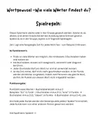 Vorschau - Arbeitsblätter - Wörter suchen - Wortsuchspiel - Seite 1