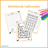 Vista previa - Fichas informativas / Documentos de lectura - Workbook halloween (lectoescritura inicial) - Portada