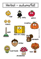 Vorschau - Arbeitsblätter - Herbst - Wortschatzpaket (autumn/fall) - Seite 1