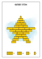 Vorschau - Stationenlernen - ✨ Sterne Bauplan Klemmbausteine Lego® - Seite 1