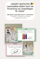 Vorschau - Fördermaterial/Inklusion - Lesestrategien/"Leseschritte für Starter"/Tafelmaterial/Lesefächer in GS - Deckblatt