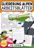 Vorschau - Arbeitsblätter - Arbeitsblätter zur geologischen Gliederung der Alpen in Österreich (Klasse 5/6 der Sekundarstufe 1) #zweifürzwei - Deckblatt