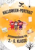 Vorschau - Arbeitsblätter - Halloween Portrait - Deckblatt
