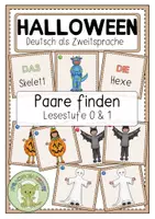 Vorschau - Spiele - HALLOWEEN Paare finden - Deckblatt