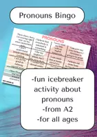 Vorschau - Spiele - Pronouns Bingo - ESL Classroom game - Deckblatt