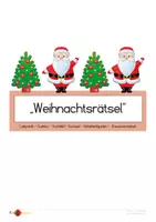 Vorschau - Arbeitsblätter - Weihnachtsrätsel: Sudoku, Suchbilder, Kreuzworträtsel etc. - Deckblatt