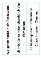 Vorschau - Bildkarten - Übung Wortarten zuordnen - Seite 1