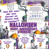 förhandsvisning - Skattjakt / Bokstavsjakt med Halloweenskämt - försättsblad