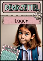 Vorschau - Arbeitsblätter - Denkzettel Lügen - Abschreibtext - Deckblatt