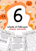 anteprima - Esercizi - Schede didattiche matematica Halloween classe seconda - Pagina di copertina