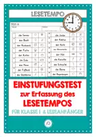 Vorschau - Test - Einstufungstest Lesetandem. Klasse 1 und unerfahrene Leser - Deckblatt