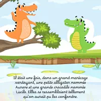 Aperçu - Autre type de ressources - Livre pour enfant - "Aurore l'alligator et Lucile le crocodile" - Page 2