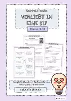 Vorschau - Arbeitsblätter - Verliebt in eine KI? - Eine Ethik Doppelstunde - Deckblatt