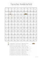 Vorschau - Arbeitsblätter - Orientierung am Hunderterfeld / Anbahnung + und - im ZR 100 - Deckblatt