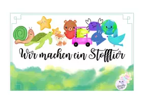 Vorschau - Mal- und Bastelvorlagen - Wir machen ein Stofftier - Idee für den Werkunterricht - Seite 1