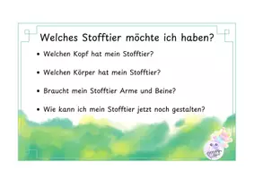 Vorschau - Mal- und Bastelvorlagen - Wir machen ein Stofftier - Idee für den Werkunterricht - Seite 2
