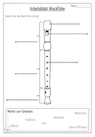 Vorschau - Arbeitsblätter - Arbeitsblatt Blockflöte Aufbau Kl. 3+4 - Seite 1