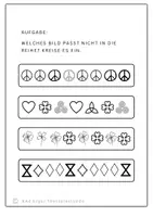 Vorschau - Arbeitsblätter - visuelle Wahrnehmung, Materialmix - Seite 1