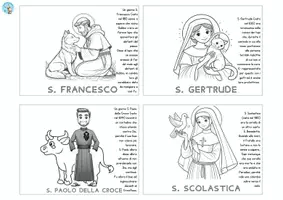 anteprima - Materiale interattivo - 1 novembre: festa di tutti i Santi ("I Santi con gli animali ") - Pagina 3